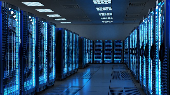 view into data centre