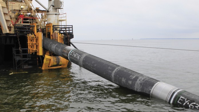 Pipeline im Wasser