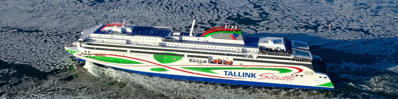Schnellfähre Tallink auf See