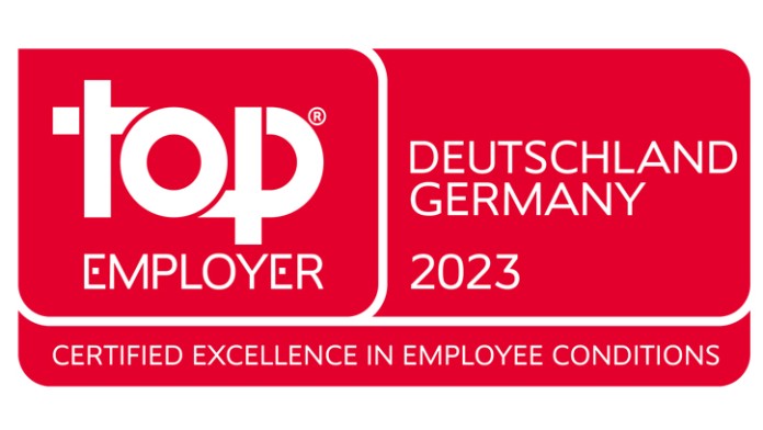 Logo der Zertifizierung Top Employer Germany