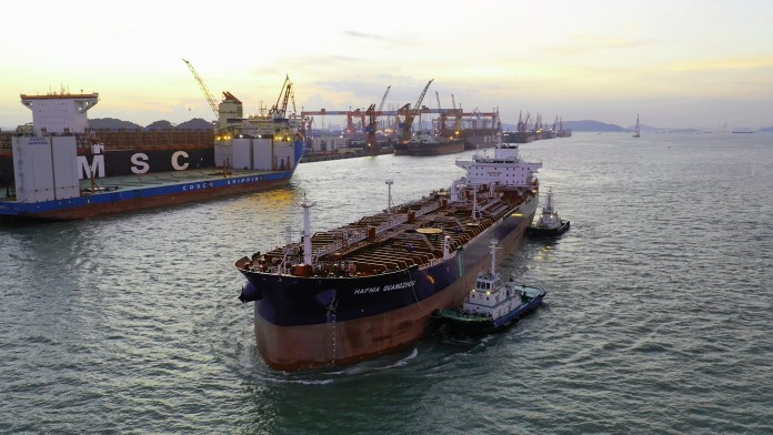 big floating ship