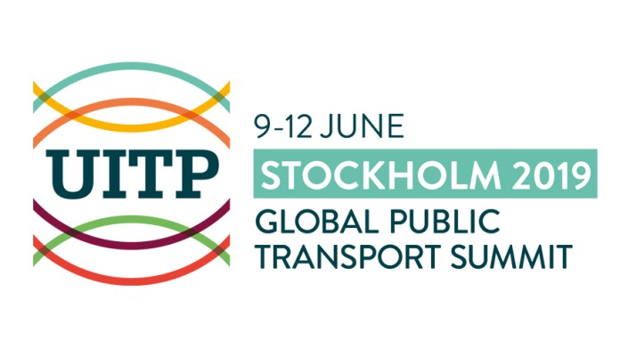 Logo UITP Summit in Stockholm 2019