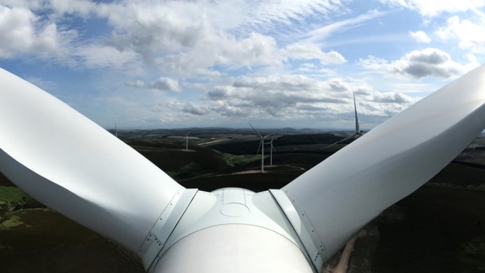 view from the top of a wind mill