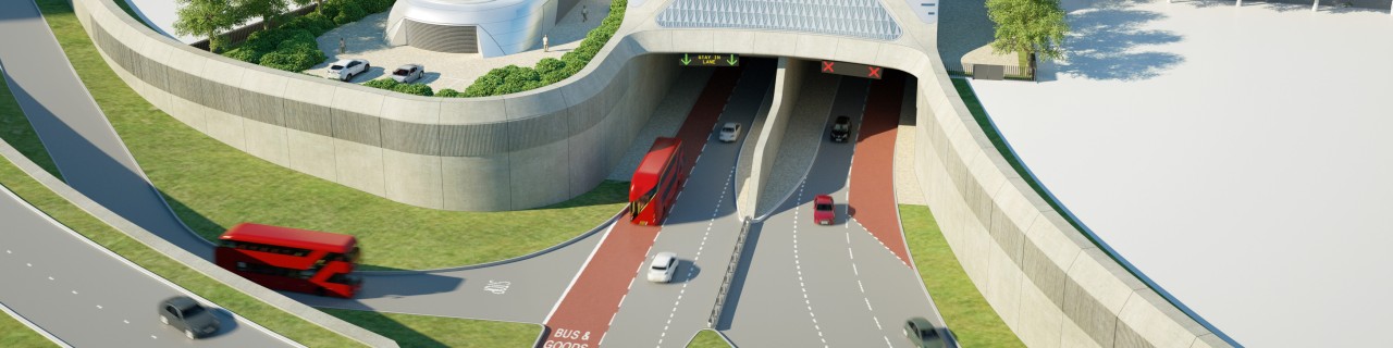 grafische Darstellung Silvertown Tunnel in London