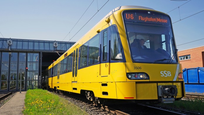 Gelbe Straßenbahn