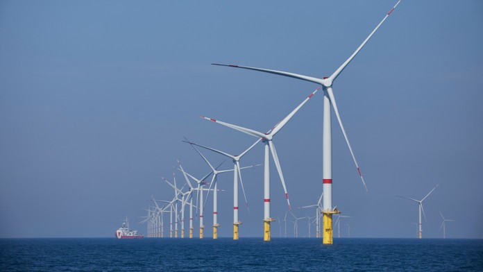 Windpark auf hoher See