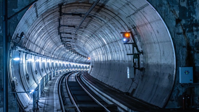 Eisenbahntunnel von innen
