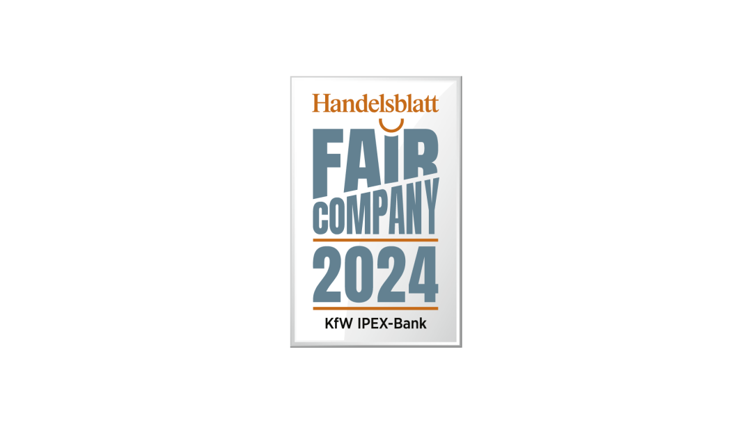 Siegel: Handelsblatt Fair Company Award 2024