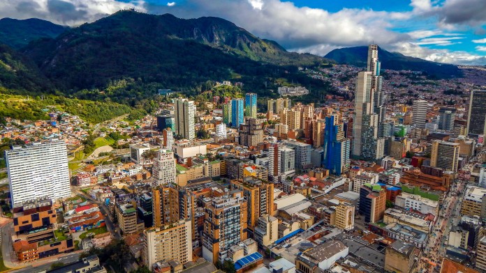 Blick auf die Stadt Bogotà